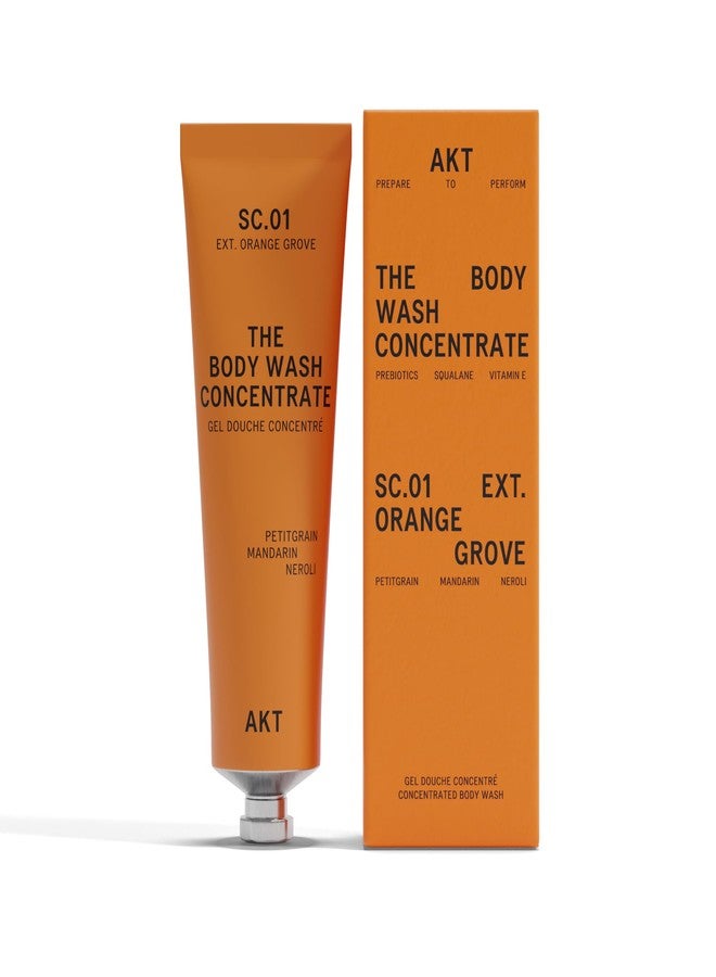 AKT The Body Wash Concentrate 3.4 Fl Oz, Natural Shower Gel with Skin-Balancing Prebiotics, Body Wash Women & Men, with Olive Squalane & Vitamin E, Sc.01 Orange Grove, All Genders - Image 1